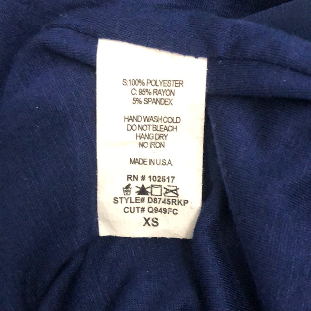 NWOT! Soprano gorgeous night out navy blue flowy/fitted mini dress. Sz XS. - Picture 8 of 8